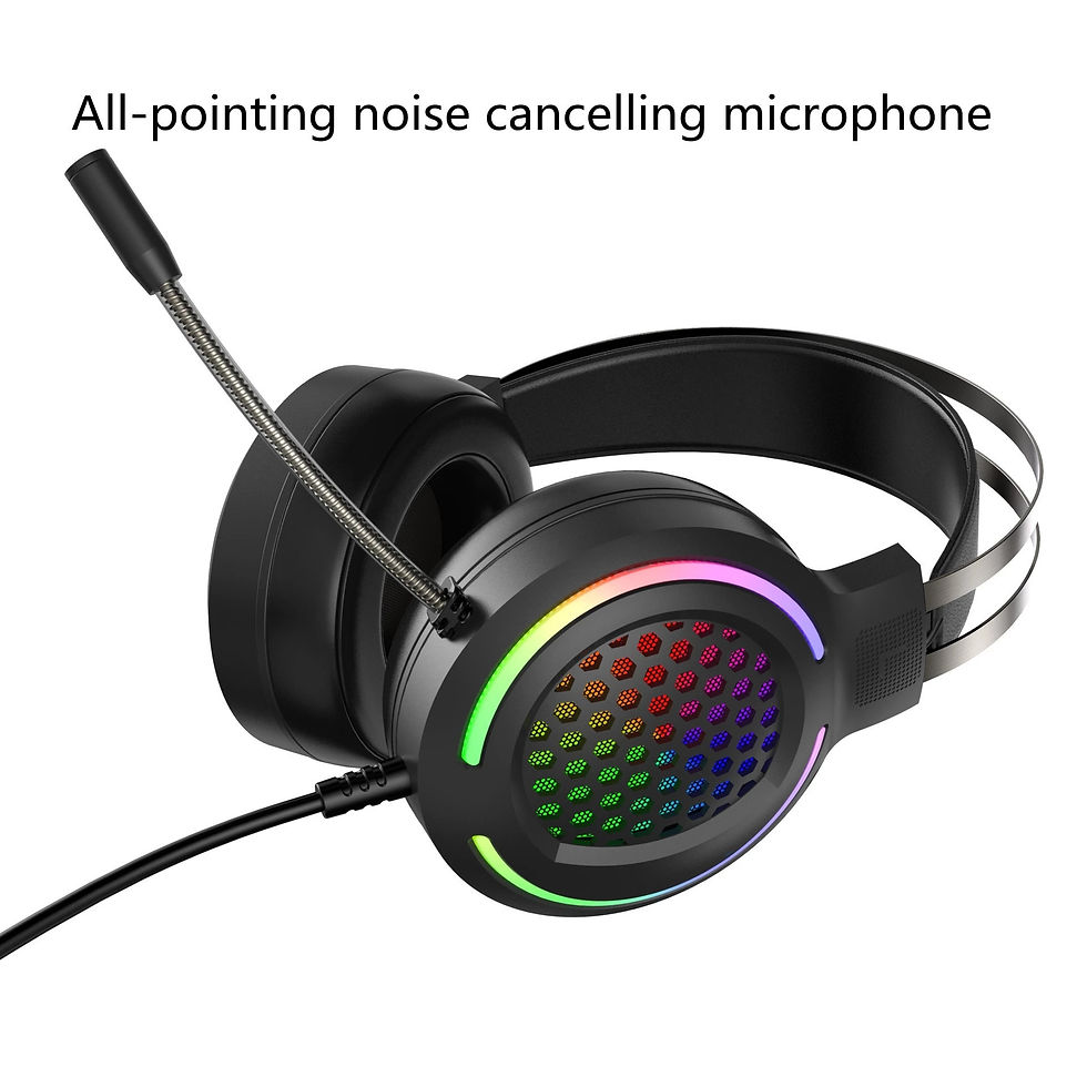 Miniatura: X2 RGB Game Luminous Earphone Wired USB Computer Network Class Head-Mounted Hea