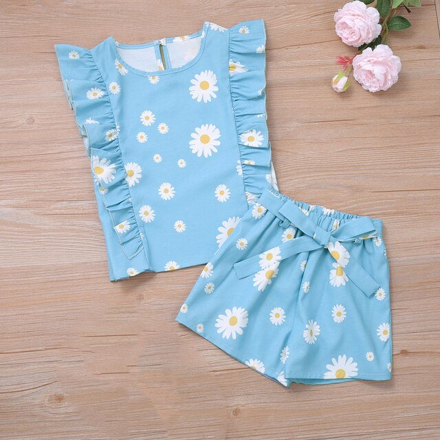 Миниатюра: Humor Bear Girls Clothes Suit  Brand NEW Summer Toddler Girl Clothes Dot Bow Ve