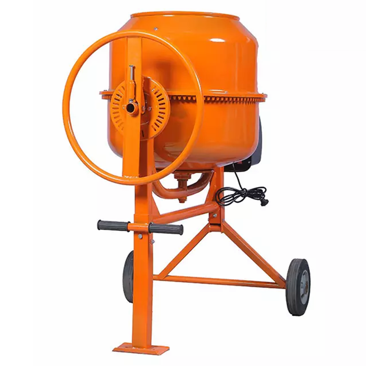 Thumbnail: Electric Mixer Concrete Household Drum Type Moving Construction Site Cement Mor