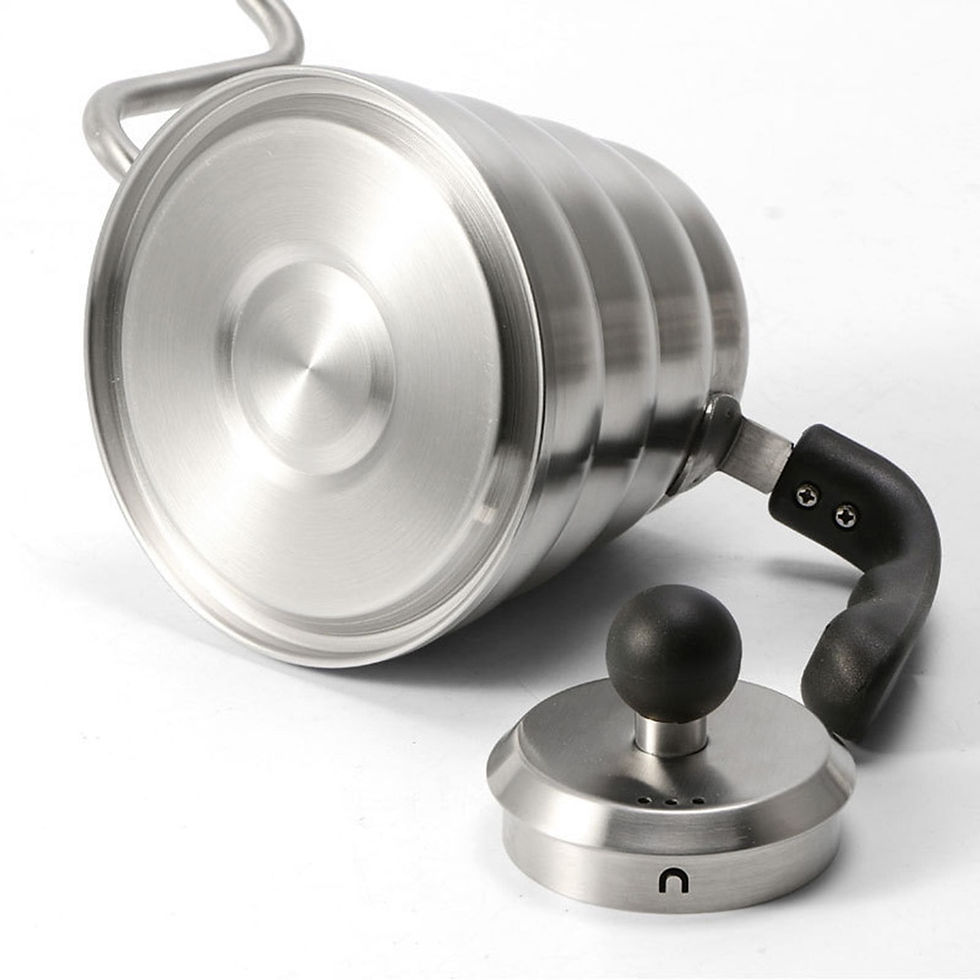 Miniaturbild: 1L/1.2L Stainless Steel Coffee Kettle With Thermometer Coffee Drip Kettle Pot T