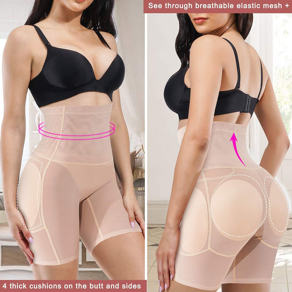 Thumbnail: Irisnaya Women Shapewear Control Panties Body Shaper Butt Lifter Padded Hip Enh