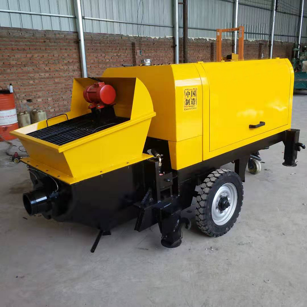 Thumbnail: Trailer Concrete Pump Pipes for Concrete Pump Electric 15kw Concrete Pump Mini