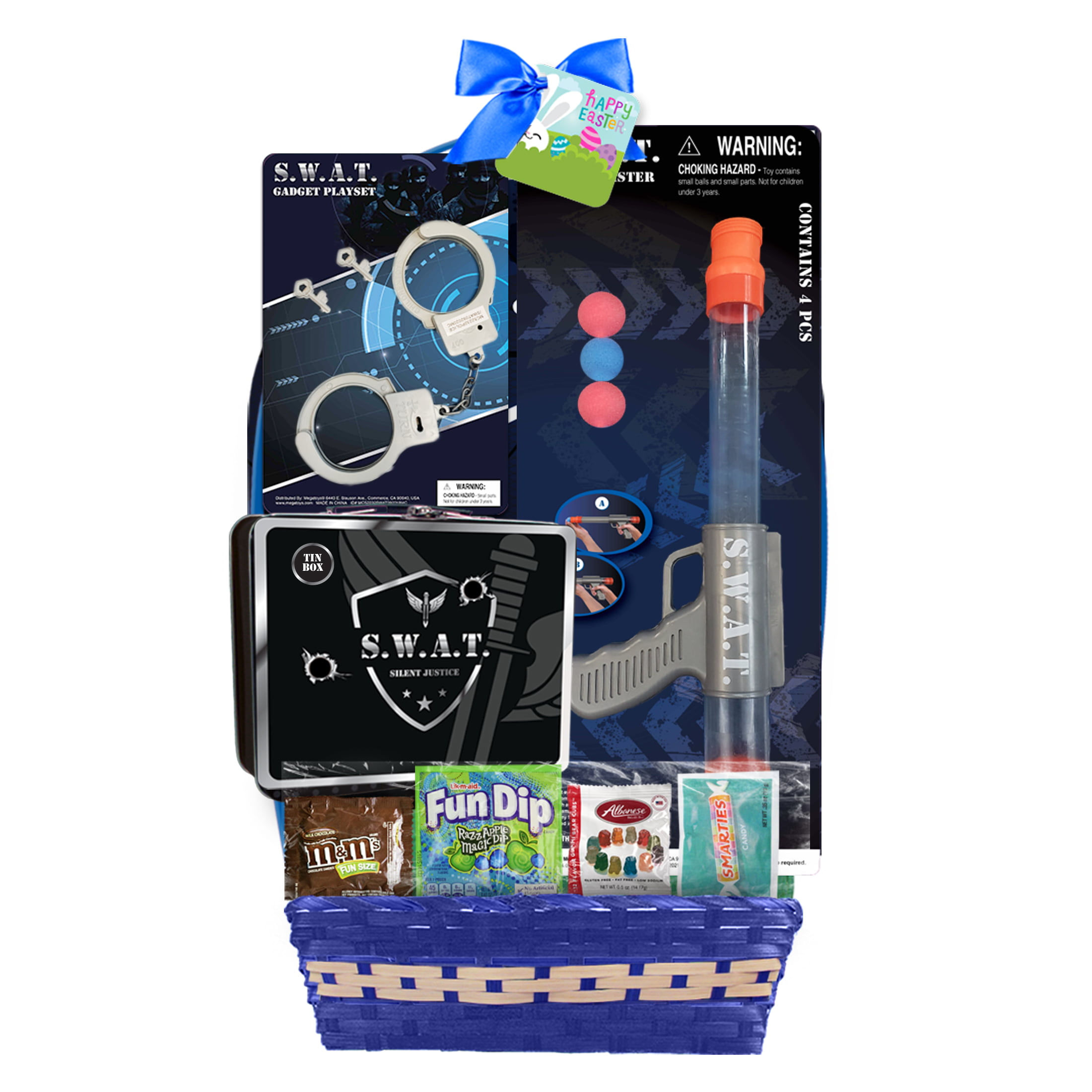 Megatoys S.W.A.T. with Candy Easter Basket Gift Set