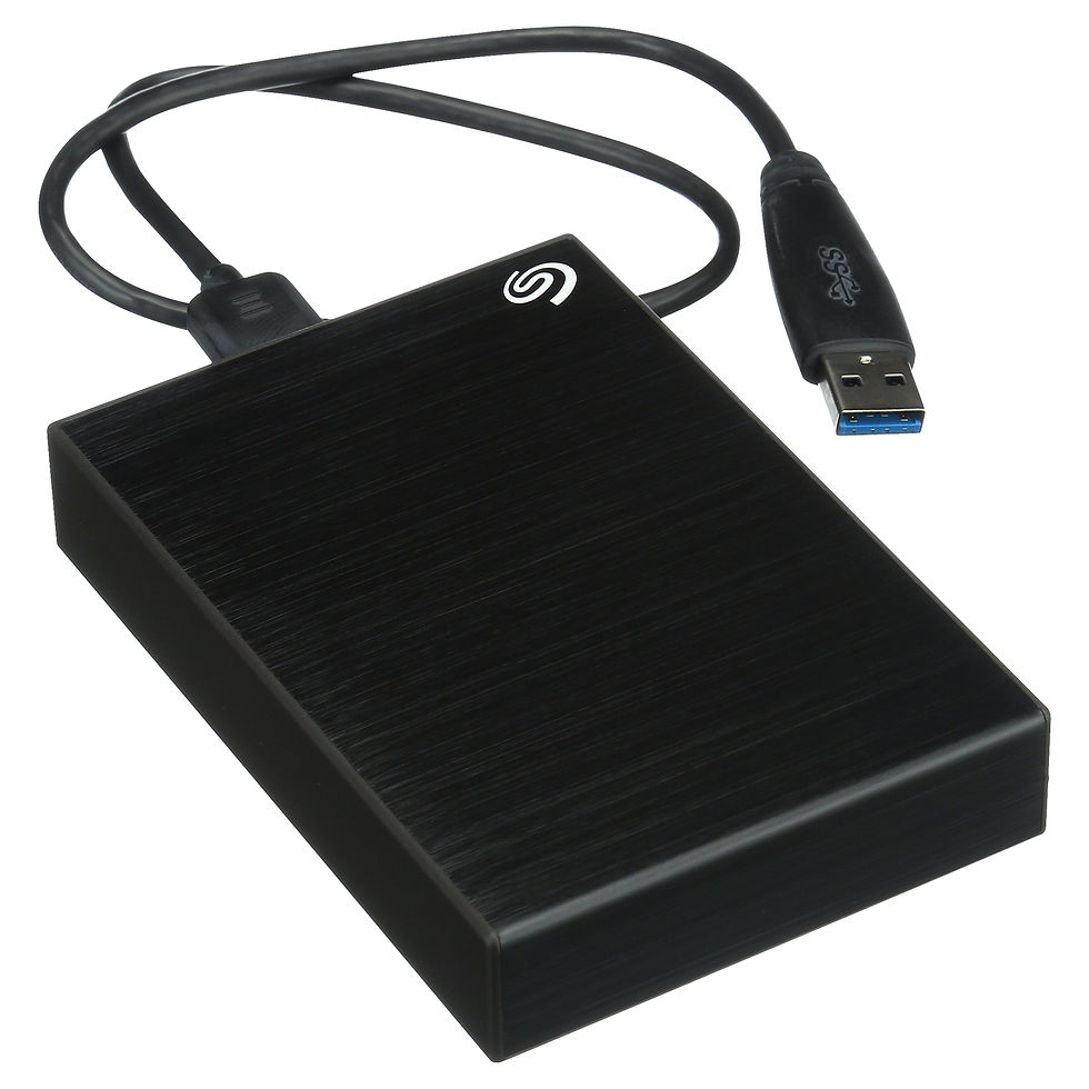 थंबनेल: Seagate Backup Plus Portable 4TB External USB 3.0 Hard Drive - Black