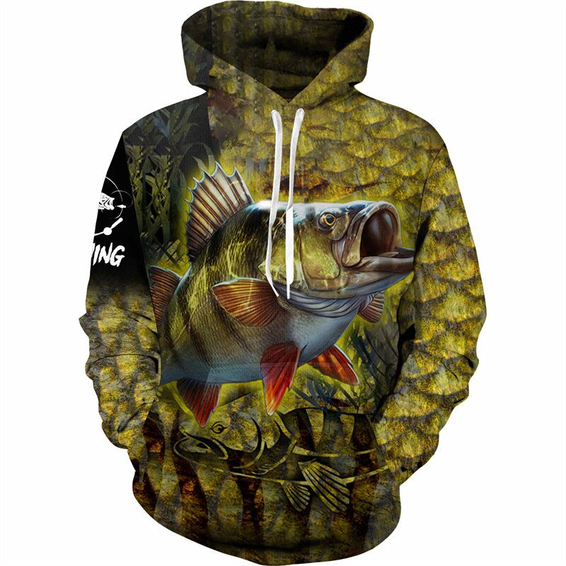 Thumbnail: Men/Women Animal Fish Hunting Camo 3D Printed Hoodie/Set Harajuku Unisex Cool T