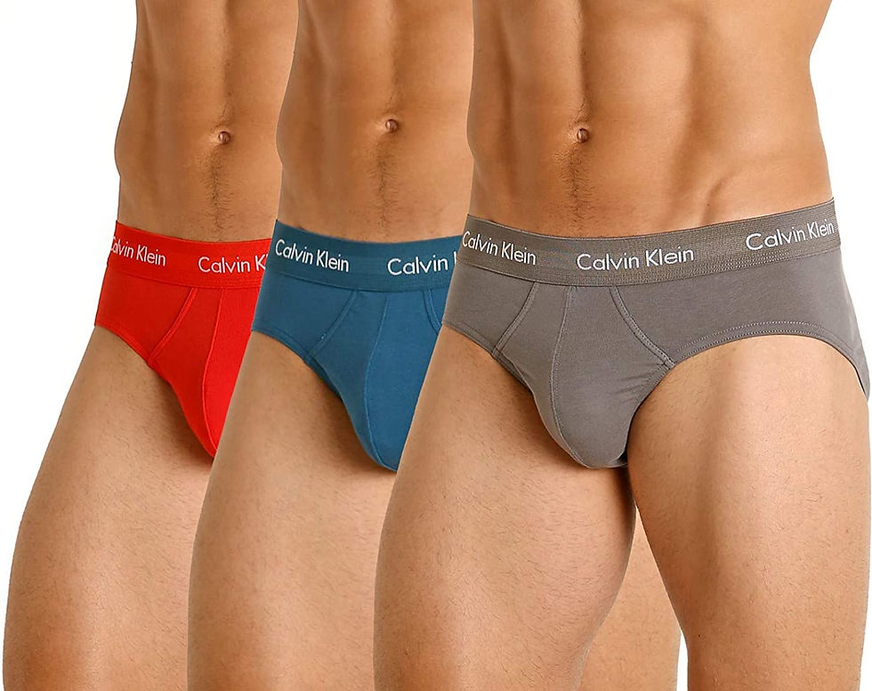 Thumbnail: Calvin Klein Men's Cotton Stretch 3-Pack Hip Brief
