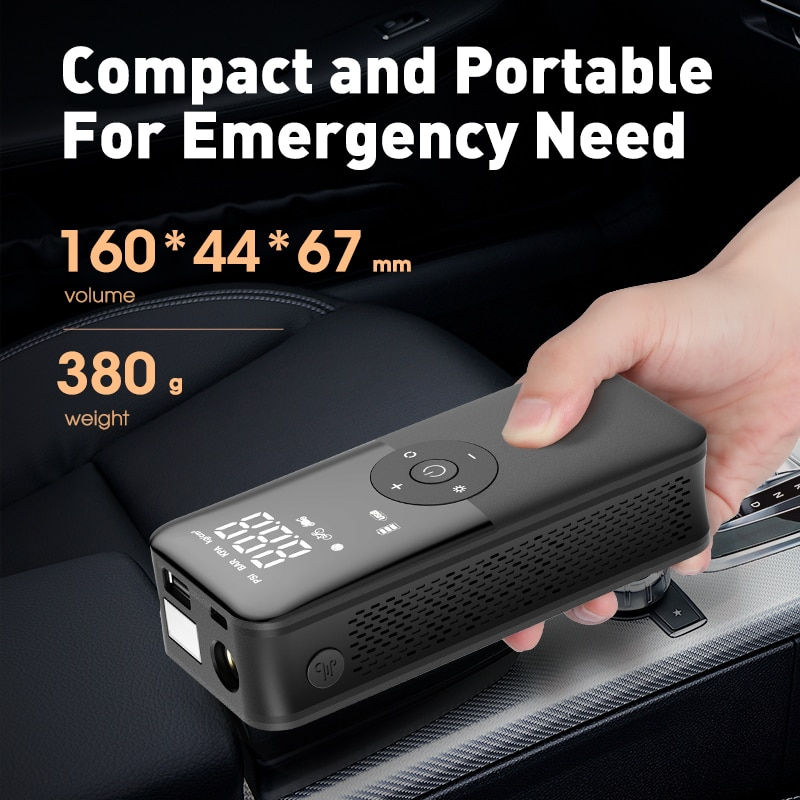 Thumbnail: Portable Electric Air Pump Motorcycle Bicycle Tire Air Pump USB Outdoor Emergen