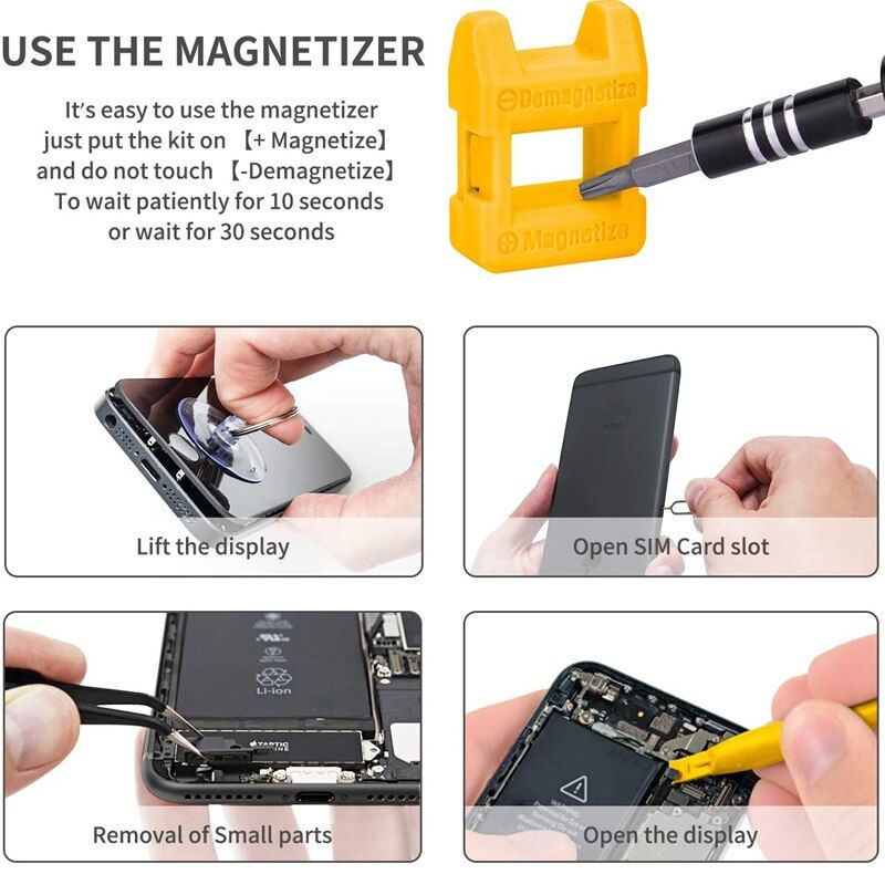 Miniaturbild: Mini Precision Screwdriver Set Magnetic,135/115 in 1 Electronic Repair Tool Kit