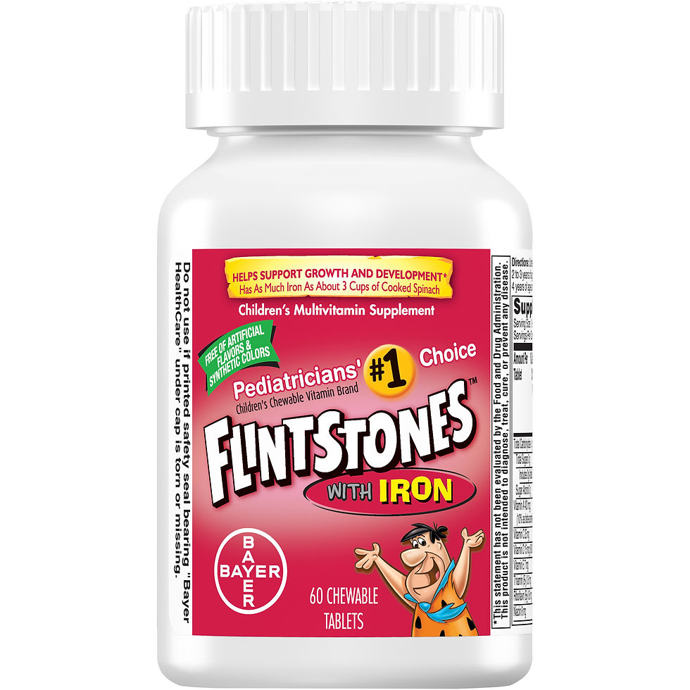 Miniature : Flintstones Chewable Kids Vitamins w Iron, Multivitamin for Kids, 60Ct