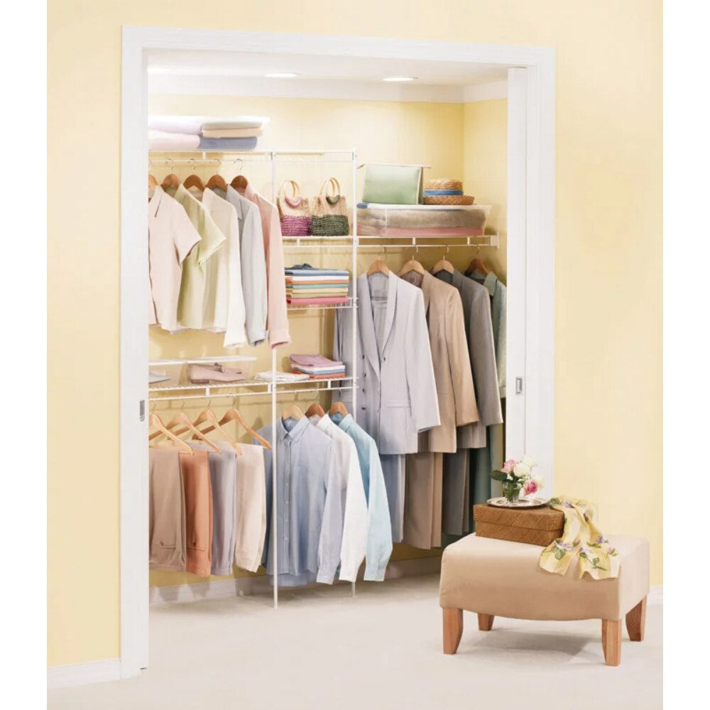 Wardrobes 49.1" H X 13.8" W X 2.8" L Steel Wardrobe Organizer 1 Pk