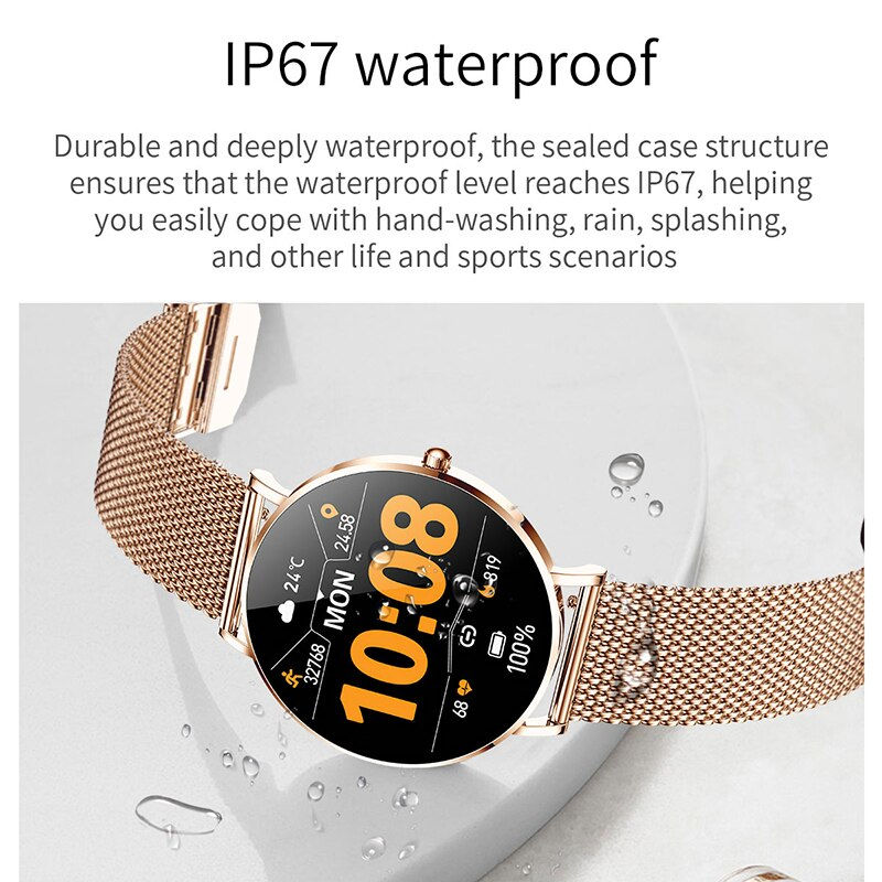 Thumbnail: 2022 New Ultra Thin Sports Smart Watch Women 360*360 HD Full Touch Dial Long Br