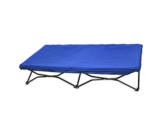 Thumbnail: Regalo My Cot® Portable Toddler Bed, Royal Blue, Fitted Blue Sheet, Toddler Bed