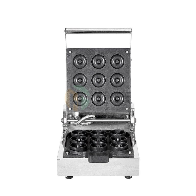 Thumbnail: Electric Sweet Donut 5 Holes Maker Non Stick Baking Pan Commercial Donut Waffle