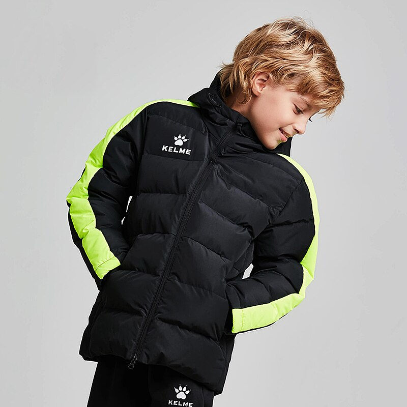 Миниатюра: Winter Long Jacket Sports Hooded Jacket Boys Girls Windproof Warm Outdoor Cotto