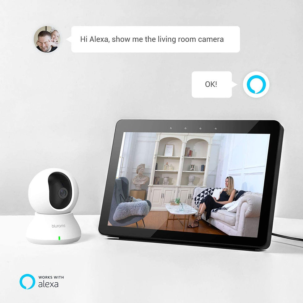 الصورة المصغرة: Security Camera 2K, blurams Baby Monitor Dog Camera 360-degree for Home Securit