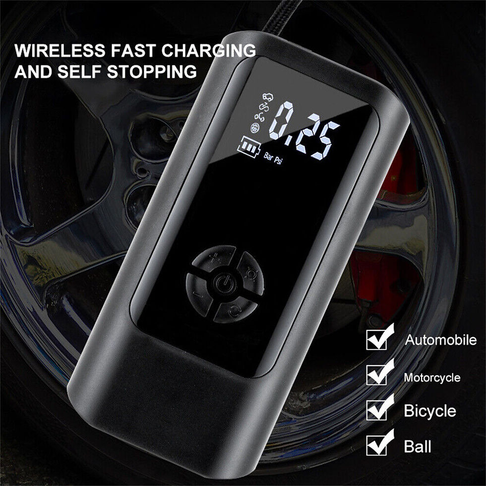 الصورة المصغرة: 6000MAH Portable Car Air Compressor 12V 160PSI Electric Cordless Tire Inflator 