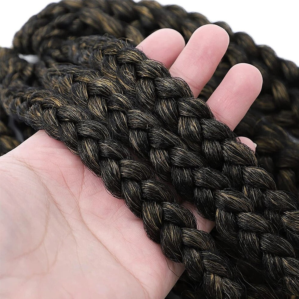 Thumbnail: Crochet Box Braids Curly Ends Hair Extensions 10 Inch Goddess Box Braid With Cu