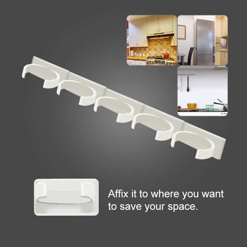 Thumbnail: 2/4PCS Kitchen Storage Clips Rack Wall Mount Spice Rack Seasoning Bottle Plasti