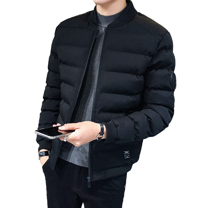 थंबनेल: Winter Warm Outwear Brand Slim Mens Coats Casual Windbreak Jackets Men