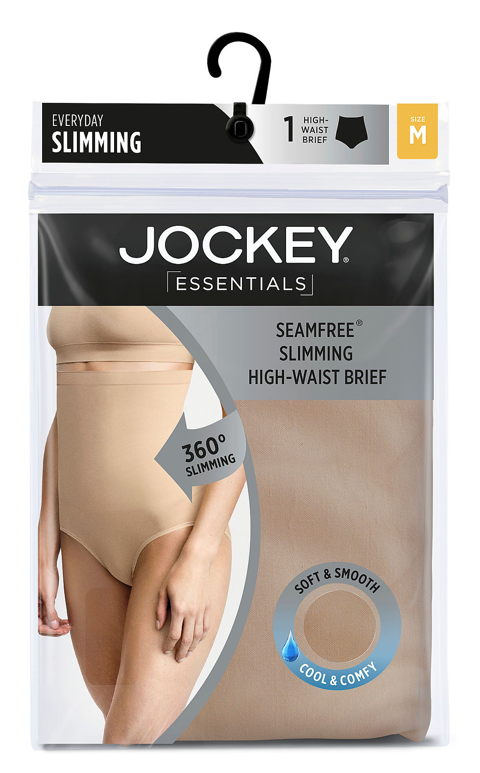 Thumbnail: Jockey® Essentials Women's Slimming High Waisted Brief, Cooling Shapewear, Body