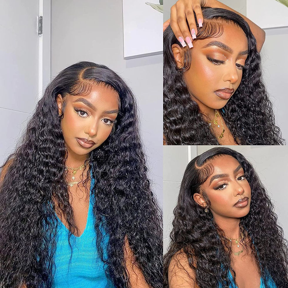 Miniatura: Lace Front Wigs Human Hair 20 inch Water Wave Lace Front Wig Unprocessed Human 