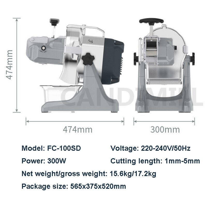 Thumbnail: Vegetable Cutting Machine Electric Slicer Pepper Green Onion Celery Cutting Pro
