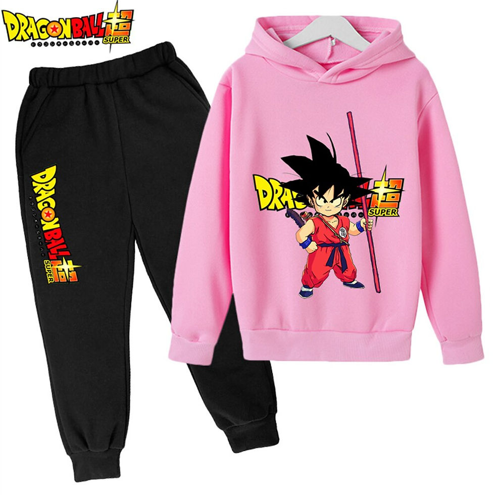 Thumbnail: 2023 New Anime Dragon Ball Z Hoodie Set For Boys Clothes Kids Hoodies Anime Clo
