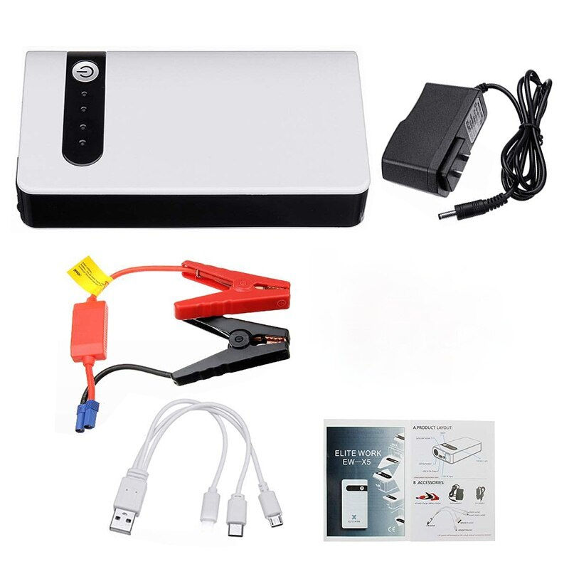 Thumbnail: 12V 20000mAh Car Jump Starter Emergency Battery Booster Powerbank Waterproof LE