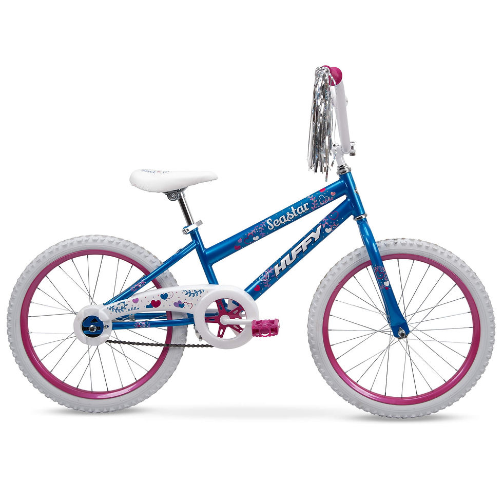 Thumbnail: 20 in. Sea Star Girl Kids Bike, Blue and Pink