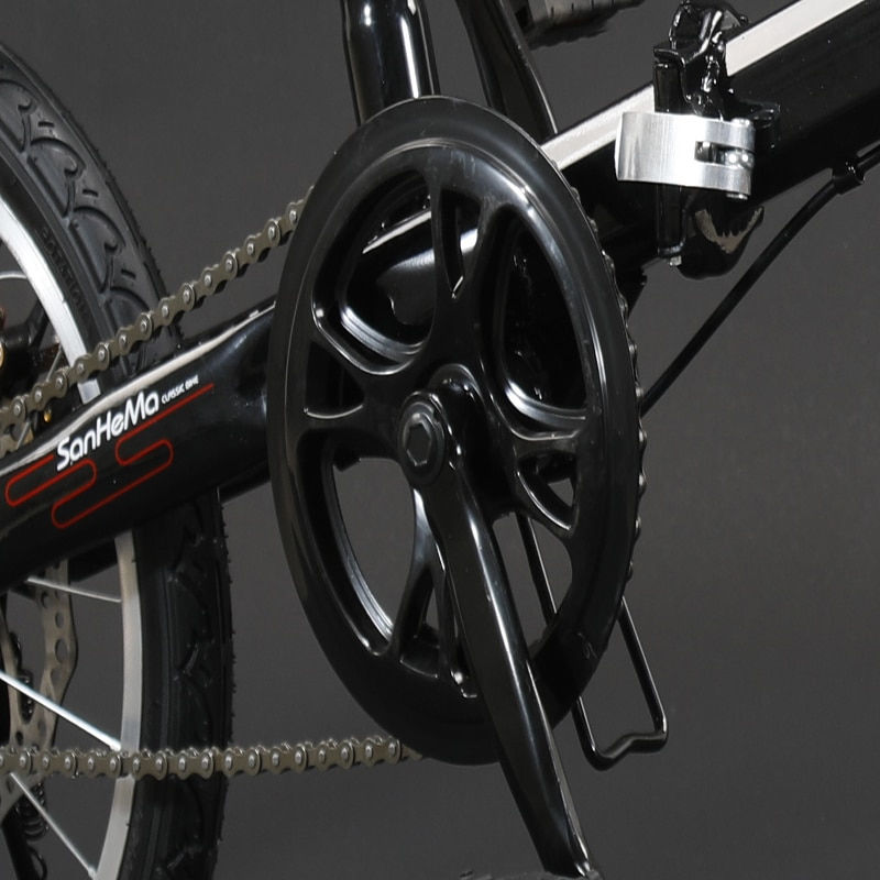Miniatura: Folding Bike 16 Inch Adult Anti-skid and Wear-resistant Variable Car Speed Disc