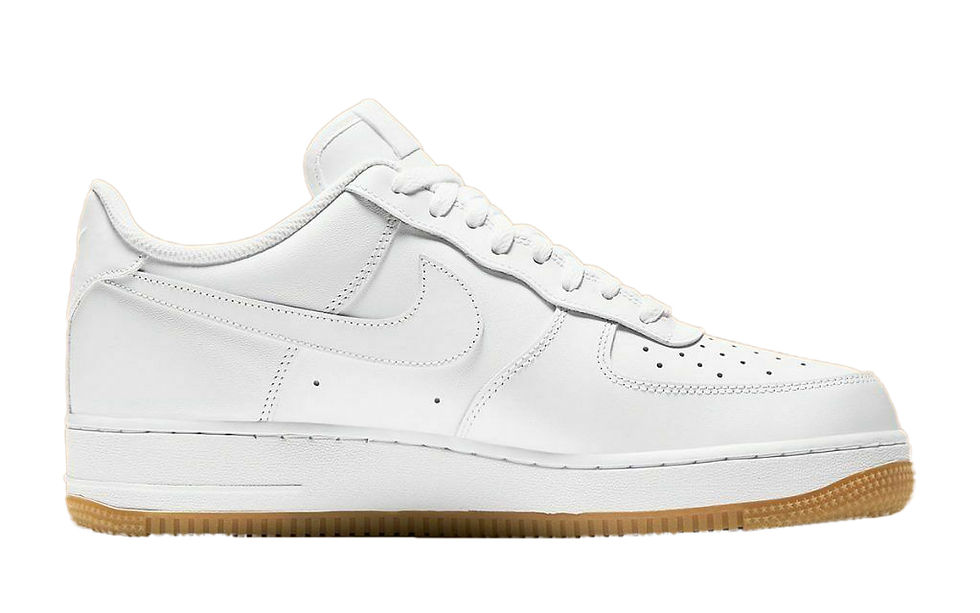 Thumbnail: Men's Nike Air Force 1 '07 White/White-Gum Light Brown (DJ2739 100) - 8.5