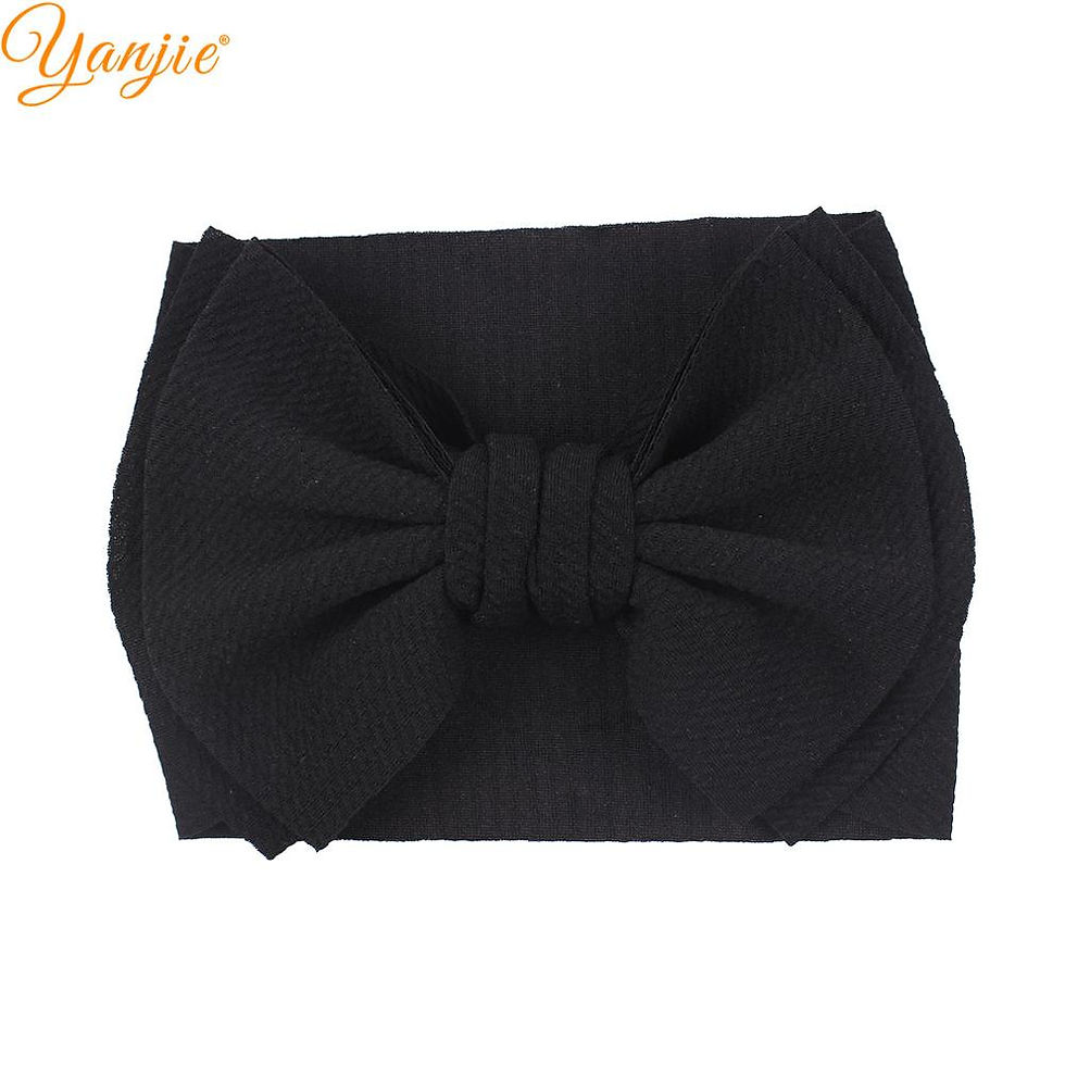 Miniaturbild: 2023 New Arrival Large 7" Hair Bows Headband Waffle Fabric Elastic Hair Bands D