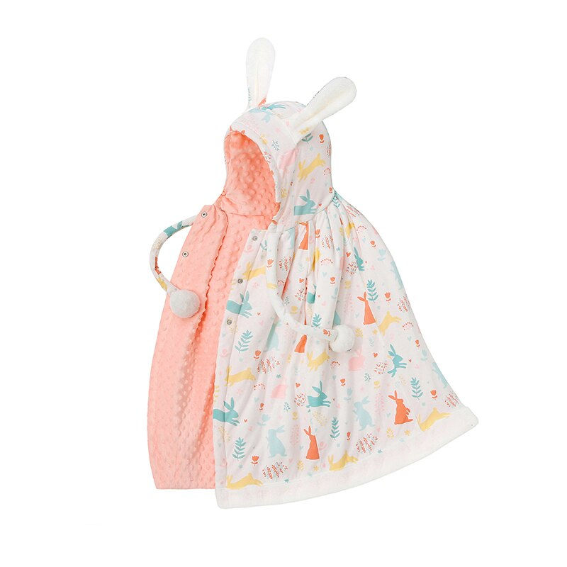 Thumbnail: Baby Cloak Autumn Winter Kids Cloak Quilt Coat Hooded Jacket Outdoor Playing Wa