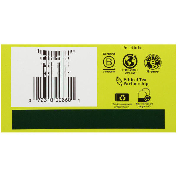Миниатюра: Bigelow Green Tea with Ginger Plus Probiotics, Green Tea Bags, 18 Count