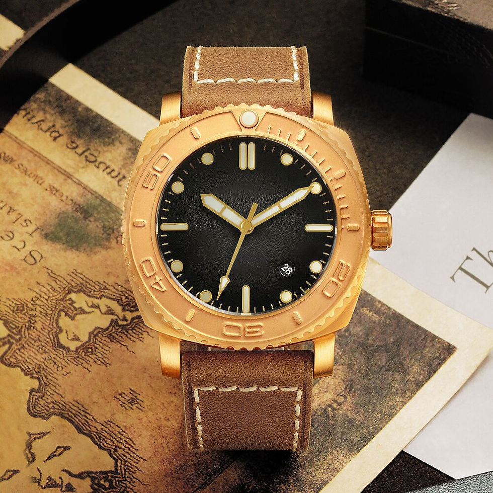Miniature : San Martin 44mm Diving Watch Vintage CuSn8 Bronze PT5000 SW200 Luxury Men Autom