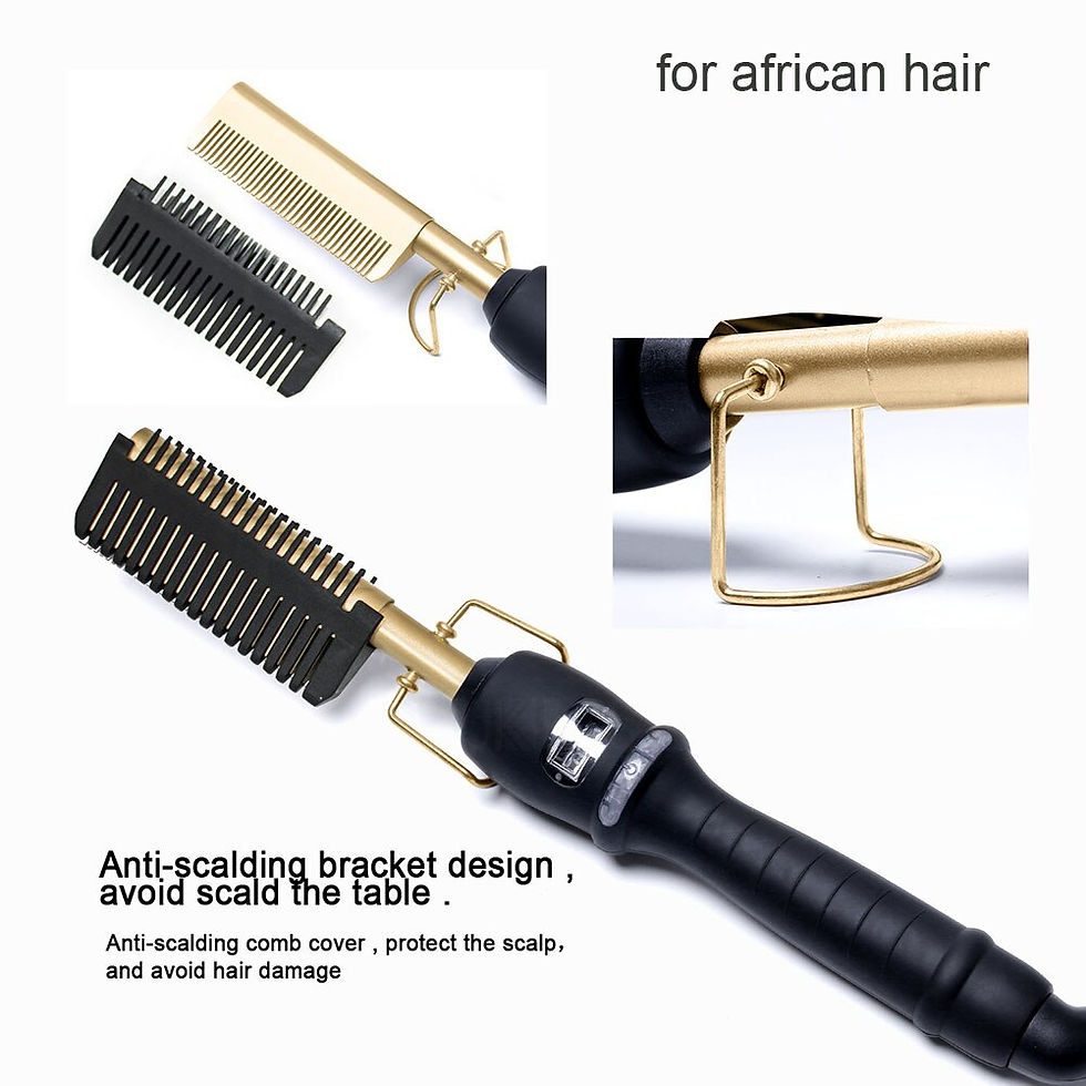 Miniaturbild: Hot Comb Straightener for Wigs and African Hair Flat Irons Fast Heating Straigh