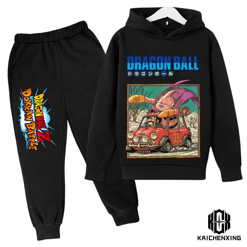 Thumbnail: 2023 Children's Dragon Ball fashion casual hoodie pants suit boys and girls swe