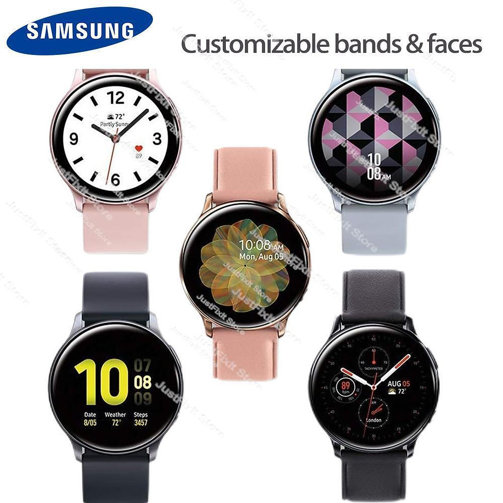 Thumbnail: Samsung Galaxy Watch Active 2 R825 Smart Watch With GPS Heart Rate Sensor Healt