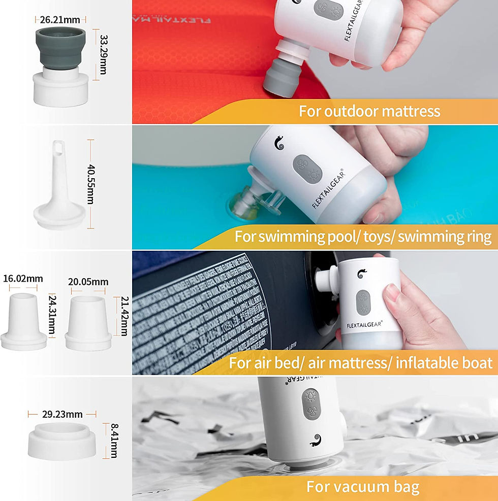 الصورة المصغرة: FLEXTAILGEAR Max Pump 2 Pro Portable Mini Air Pump Camping Equipment Electric I