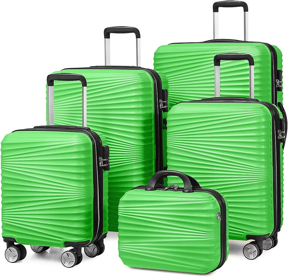 Miniatura: Luggage 5 Piece Sets, Hard Shell Luggage Set Expandable Carry on Luggage Suitca