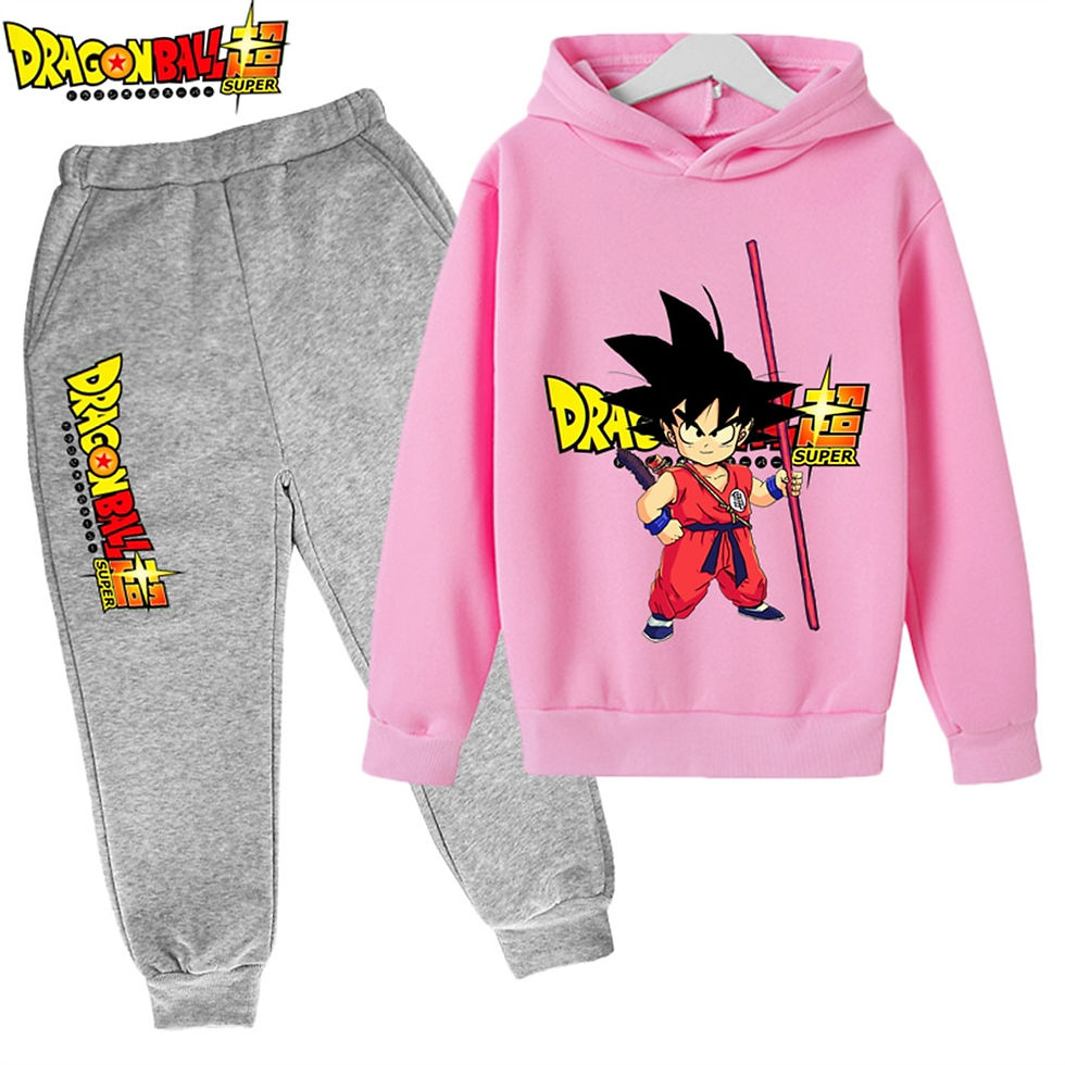 Thumbnail: 2023 New Anime Dragon Ball Z Hoodie Set For Boys Clothes Kids Hoodies Anime Clo