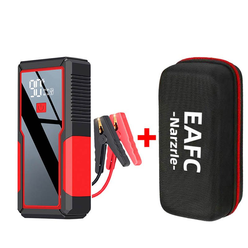 الصورة المصغرة: Car Jump Starter with Digital Display Starting Device Portable Power Bank 12V S