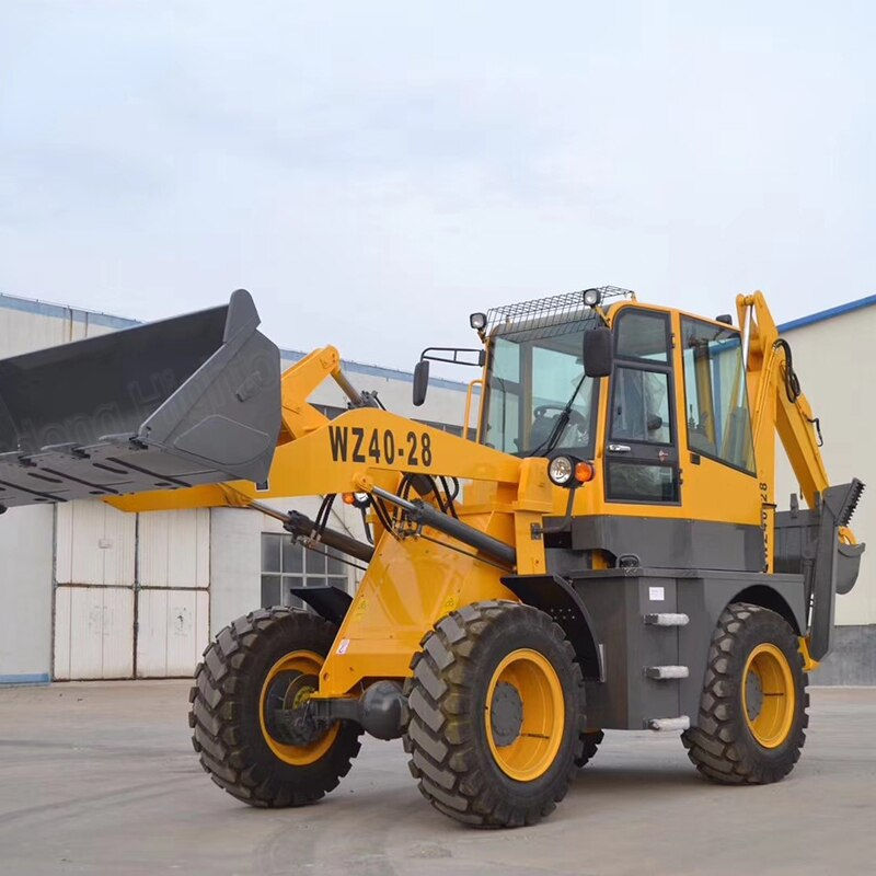 Thumbnail: WZ40-28 Front Loader Rear Backhoe Loader with Cheap Price Wheel Loader