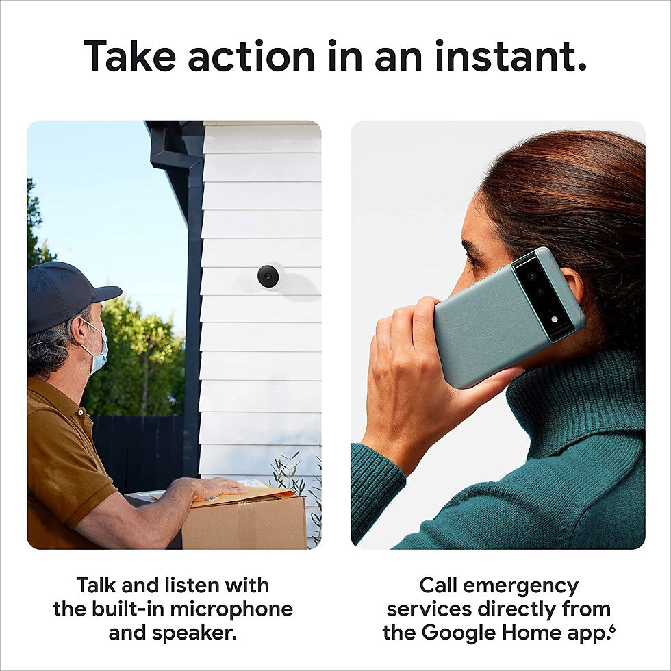الصورة المصغرة: Google Nest Cam Outdoor or Indoor, Battery - 2nd Generation - 2 Pack