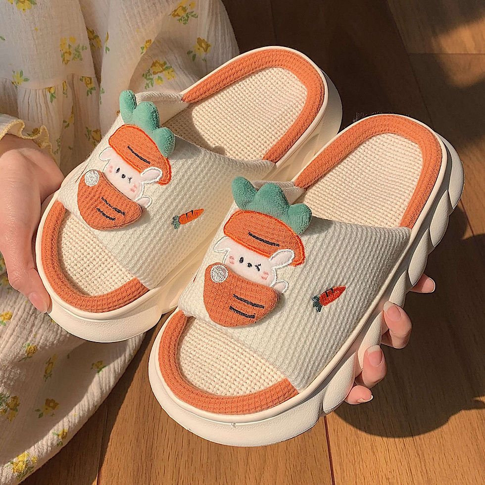 Thumbnail: Women's Slippers Summer Four Seasons Indoor Home Sandals and Slippers Cute Cart