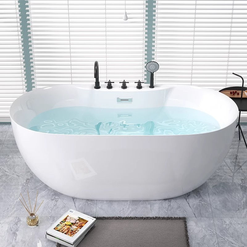 Miniaturbild: By sea White Acrylic Bathroom bathtub 12001300/1400/1500/1600/1700mm European s
