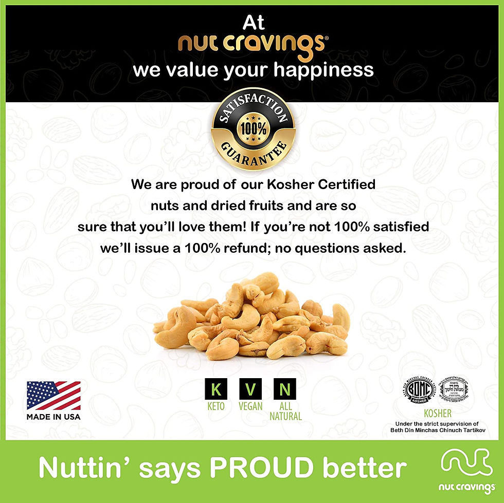 Thumbnail: Nuts Gift Basket in Brown Box (7 Assortments, 1 LB) Premium Purim Mishloach Man