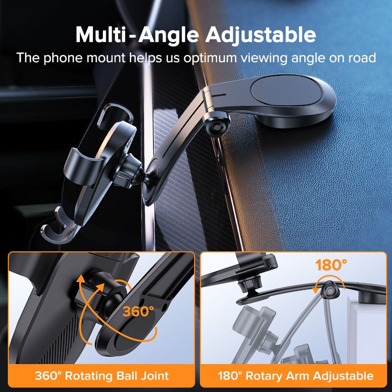 Thumbnail: QOOVI Car Phone Holder Cell Phone Stand Smartphone Mount Gravity No Magnetic Su