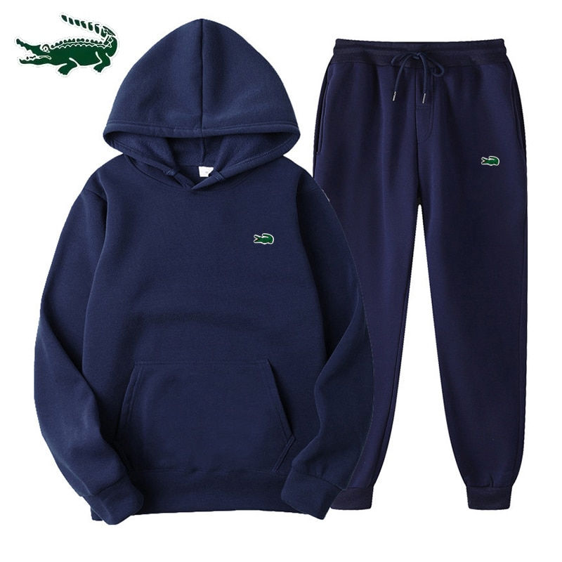 Thumbnail: 2023 High quality autumn and winter new men's hooded sweater coat+casual sports