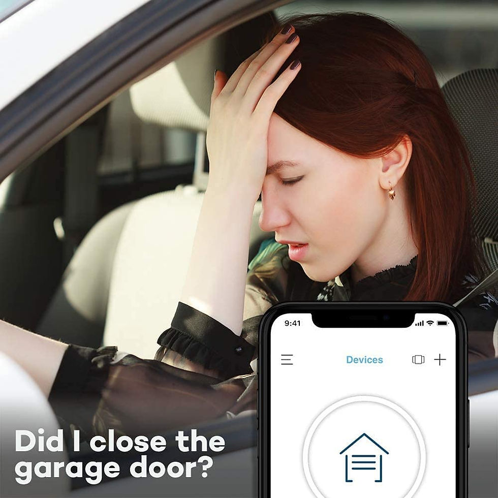 الصورة المصغرة: myQ Chamberlain Smart Garage Control - Wireless Garage Hub and Sensor with Wifi